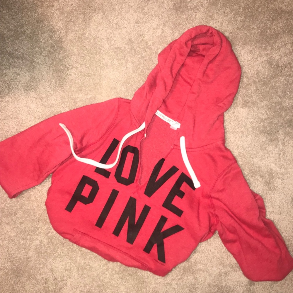 Pink hoodie size large